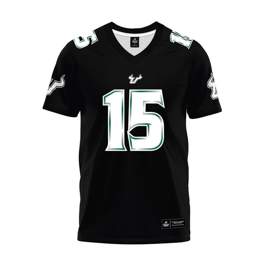 USF - NCAA Football : Tayte Crable - Black Premium Football Jersey-0