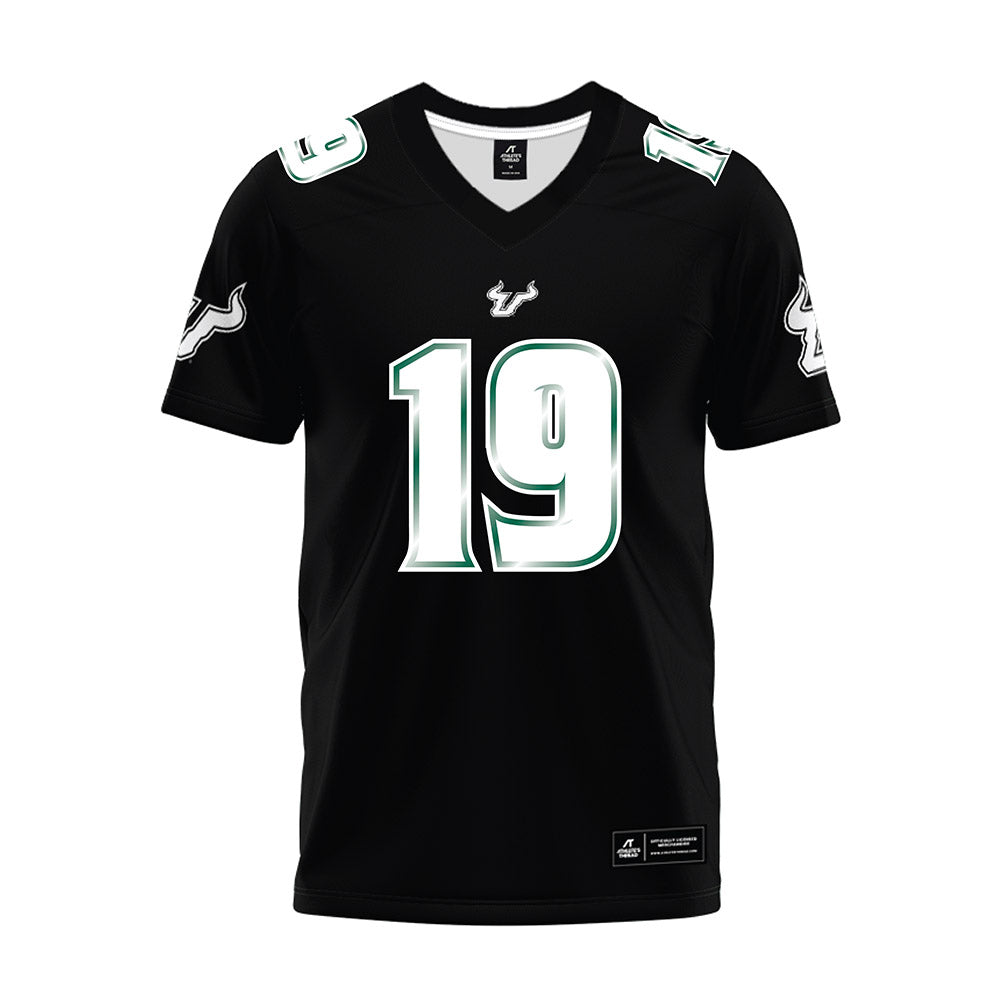 USF - NCAA Football : JeyQuan Smith - Black Premium Football Jersey-0