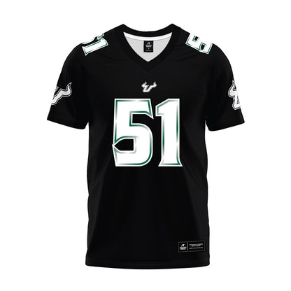 USF - NCAA Football : Zane Herring - Black Premium Football Jersey-0