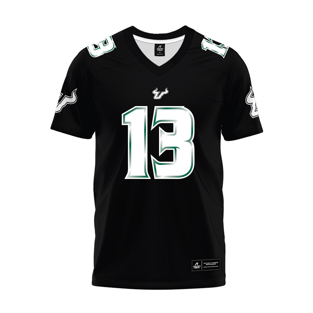 USF - NCAA Football : Locklan Hewlett - Black Premium Football Jersey-0