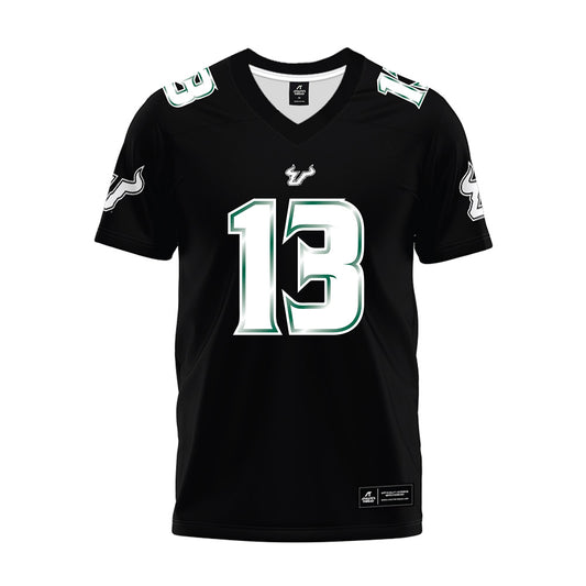 USF - NCAA Football : Locklan Hewlett - Black Premium Football Jersey-0