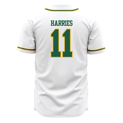 USFCA - NCAA Baseball : Tyler Harries - White Jersey-1