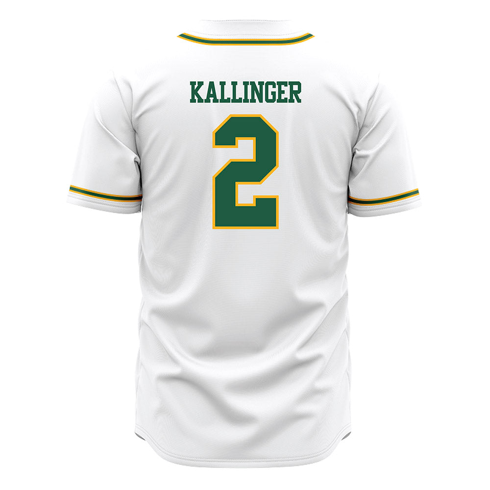 USFCA - NCAA Baseball : Myles Kallinger - White Jersey-1
