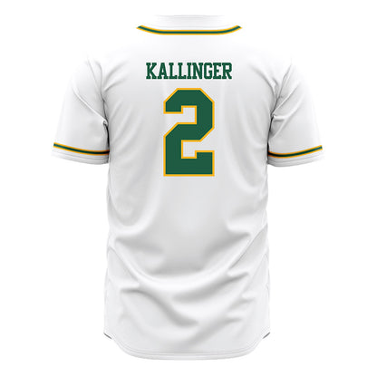 USFCA - NCAA Baseball : Myles Kallinger - White Jersey-1