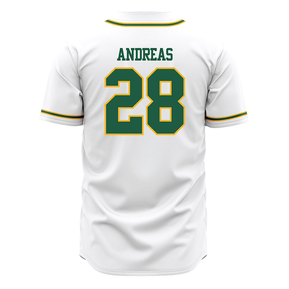 USFCA - NCAA Baseball : Jake Andreas - White Jersey-1
