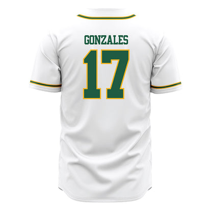 USFCA - NCAA Baseball : Thomas Gonzales - White Jersey-1