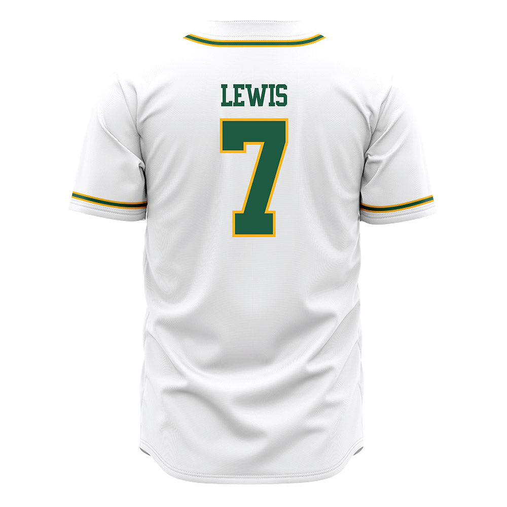 USFCA - NCAA Baseball : Jordan Lewis - White Jersey-1