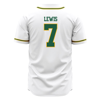 USFCA - NCAA Baseball : Jordan Lewis - White Jersey-1