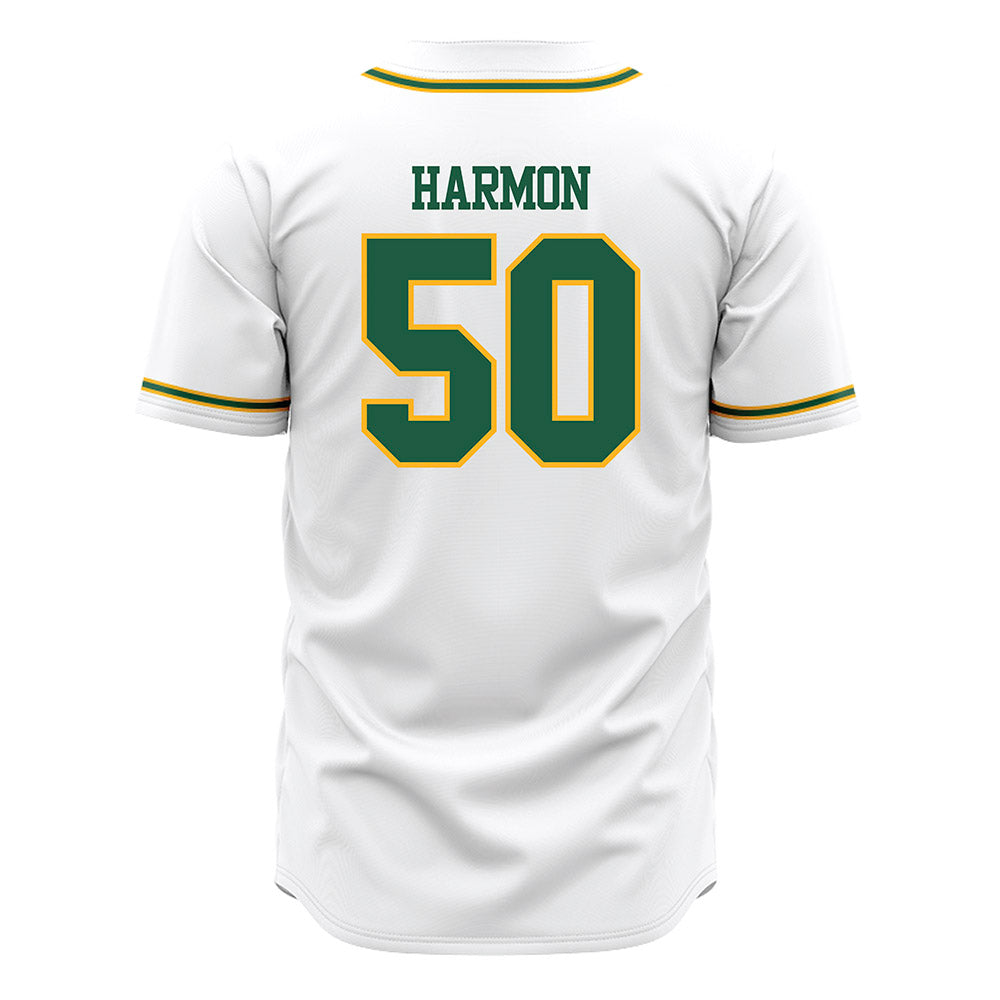 USFCA - NCAA Baseball : Trevor Harmon - White Jersey-1