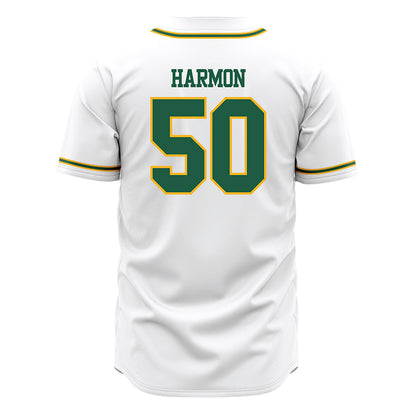 USFCA - NCAA Baseball : Trevor Harmon - White Jersey-1