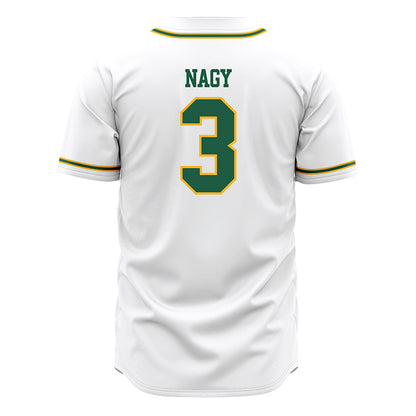 USFCA - NCAA Baseball : Zach Nagy - White Jersey-1