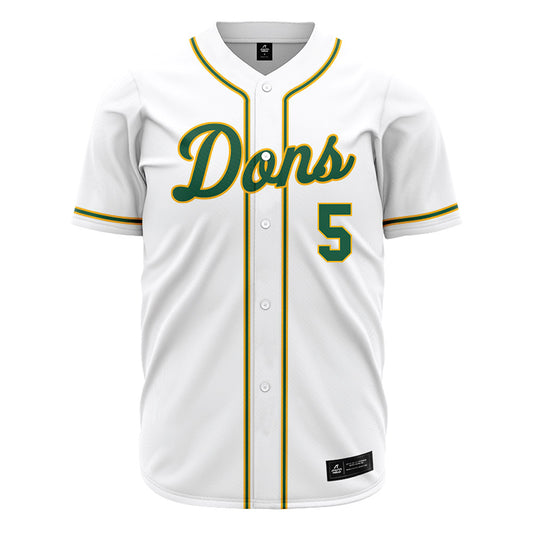USFCA - NCAA Baseball : Eddison Esquivel - White Jersey-0