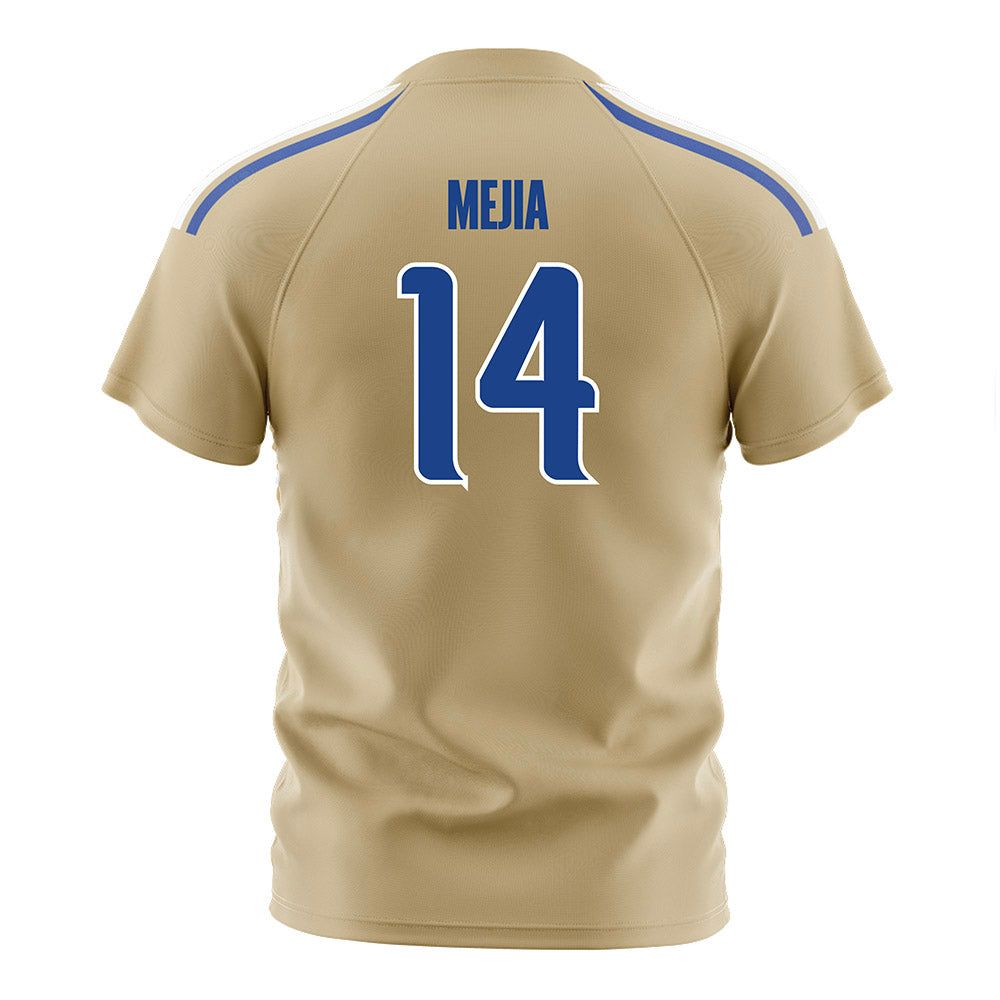 Tulsa - NCAA Men's Soccer : Jareth Mejia - Old Gold Soccer Jersey-1