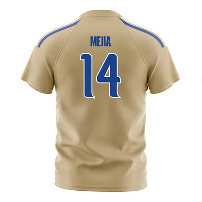 Tulsa - NCAA Men's Soccer : Jareth Mejia - Old Gold Soccer Jersey-1