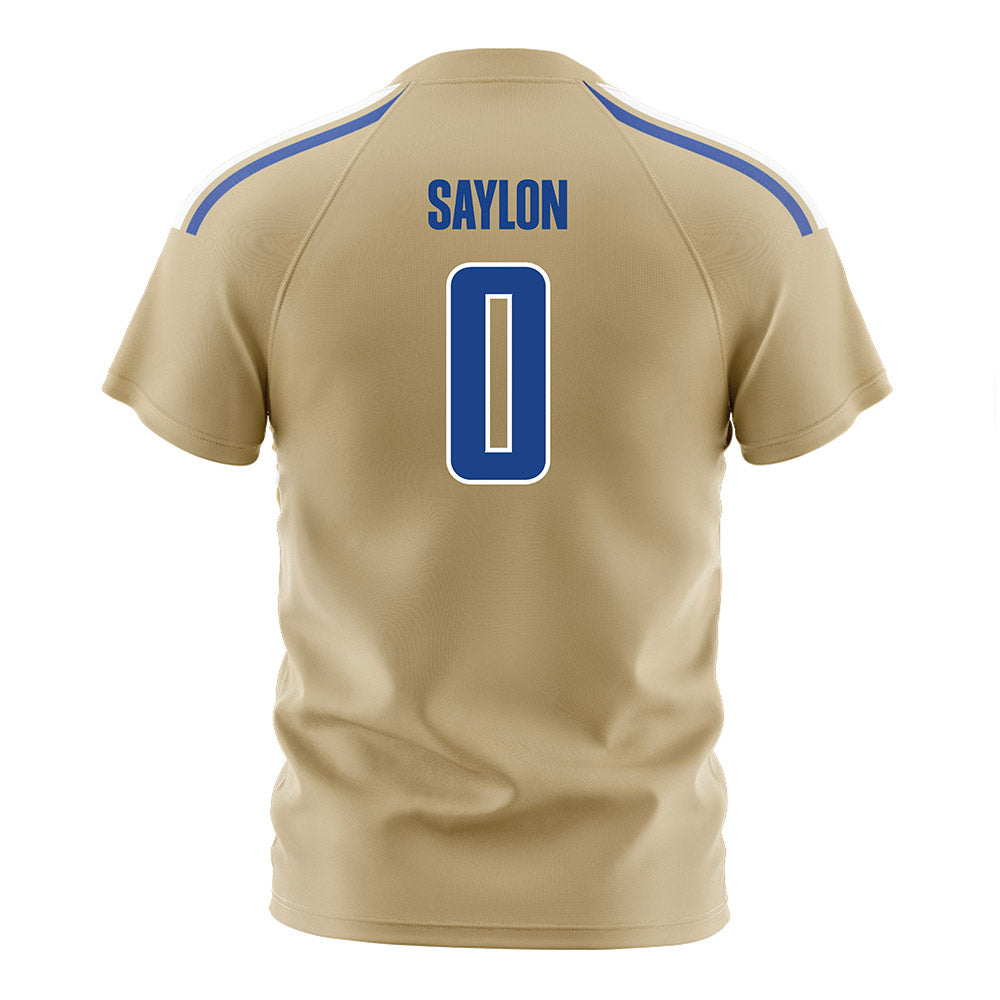 Tulsa - NCAA Men's Soccer : Carlito Saylon - Old Gold Soccer Jersey-1