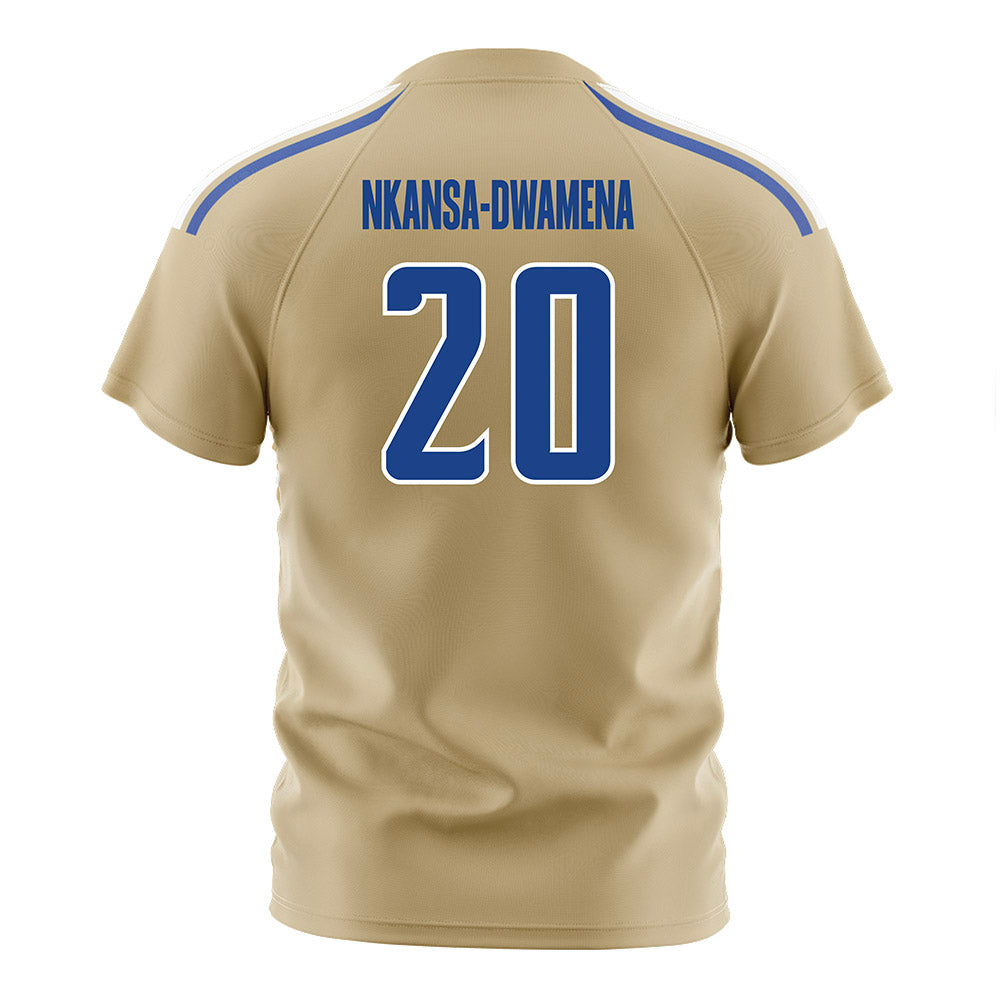 Tulsa - NCAA Men's Soccer : Nick Nkansa-Dwamena - Old Gold Soccer Jersey-1