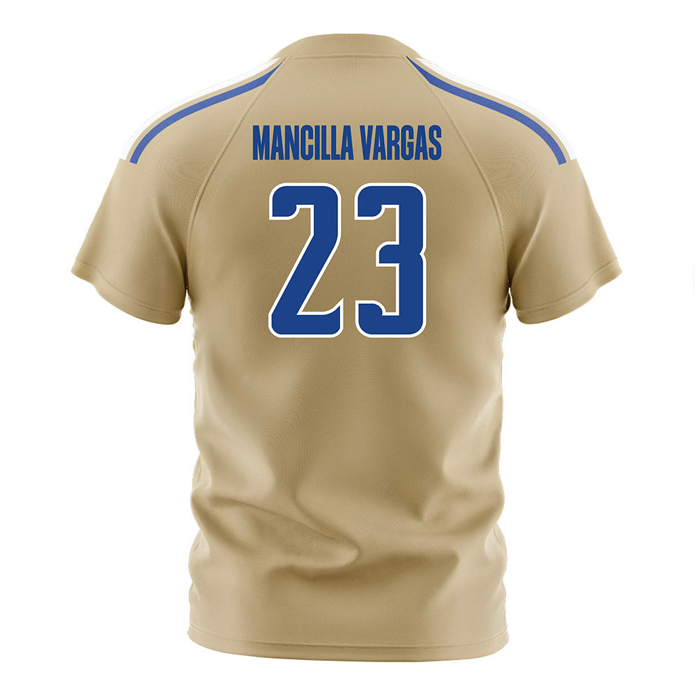 Tulsa - NCAA Men's Soccer : Juan Camilo Mancilla Vargas - Old Gold Soccer Jersey-1