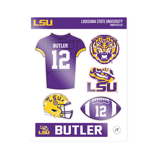 LSU - NCAA Football : Jimari Butler - Sticker Sheet-0