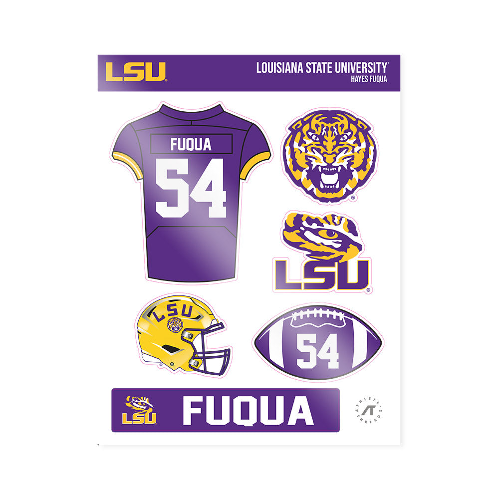 LSU - NCAA Football : Hayes Fuqua - Sticker Sheet-0