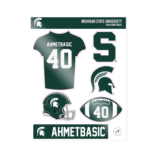 Michigan State - NCAA Football : Tarik Ahmetbasic - Sticker Sheet-0