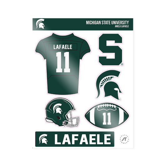 Michigan State - NCAA Football : Anelu Lafaele - Sticker Sheet-0