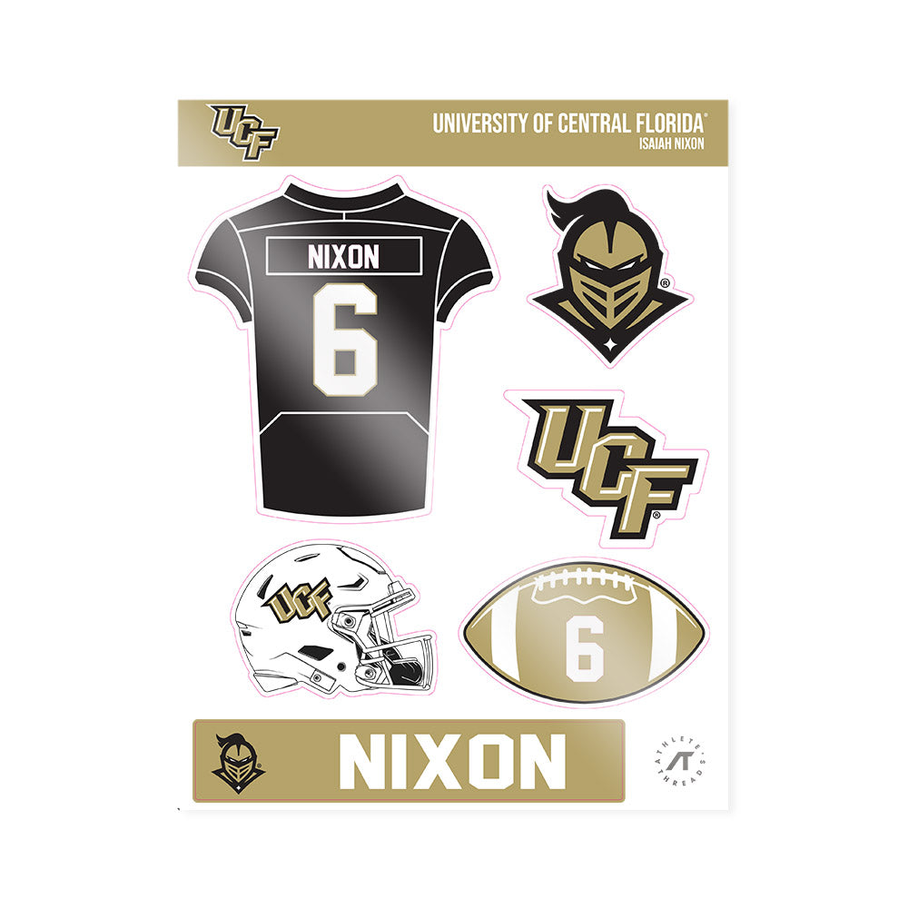 Central Florida - NCAA Football : Isaiah Nixon - Sticker Sheet-0