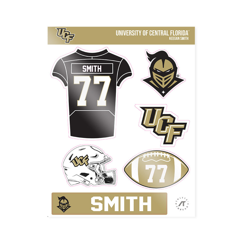Central Florida - NCAA Football : Keegan Smith - Sticker Sheet-0