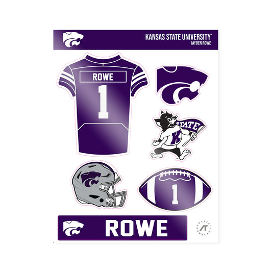 Kansas State - NCAA Football : Jayden Rowe - Sticker Sheet-0