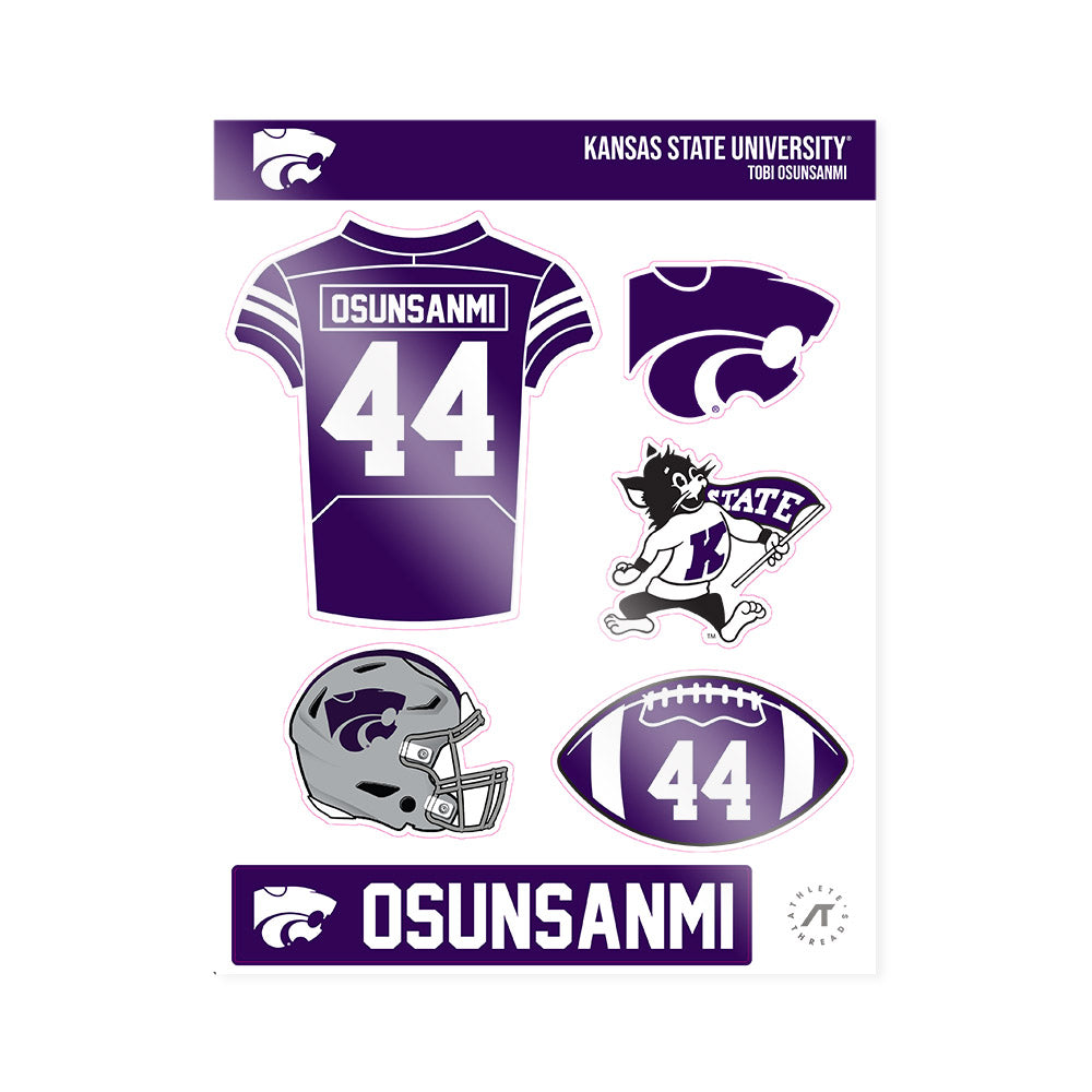 Kansas State - NCAA Football : Tobi Osunsanmi - Sticker Sheet-0