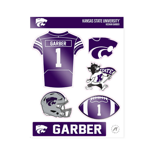 Kansas State - NCAA Football : Keenan Garber - Sticker Sheet-0