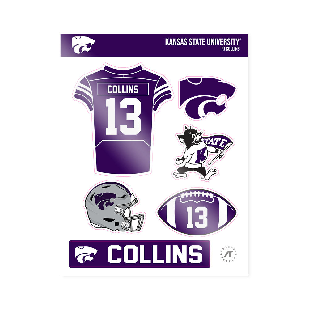 Kansas State - NCAA Football : RJ Collins - Sticker Sheet-0