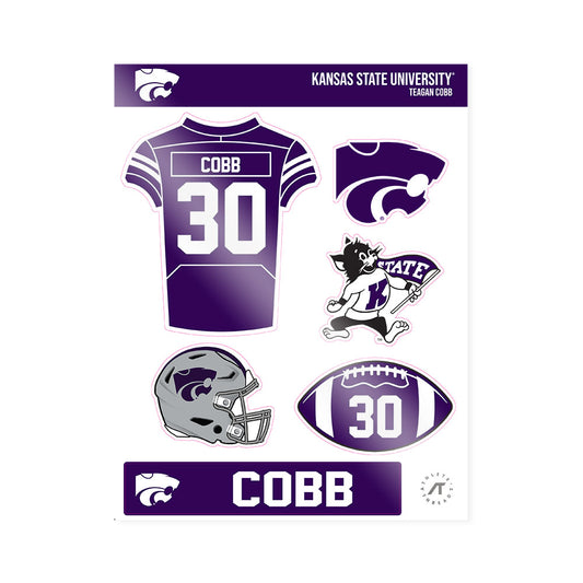 Kansas State - NCAA Football : Teagan Cobb - Sticker Sheet-0