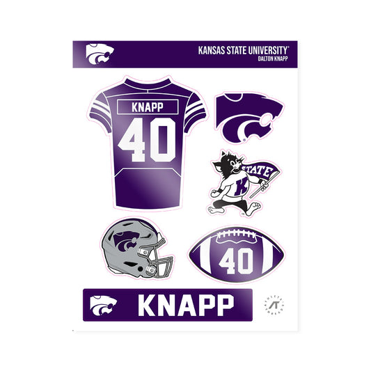 Kansas State - NCAA Football : Dalton Knapp - Sticker Sheet-0