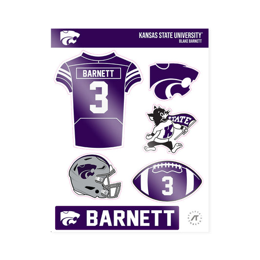 Kansas State - NCAA Football : Blake Barnett - Sticker Sheet-0