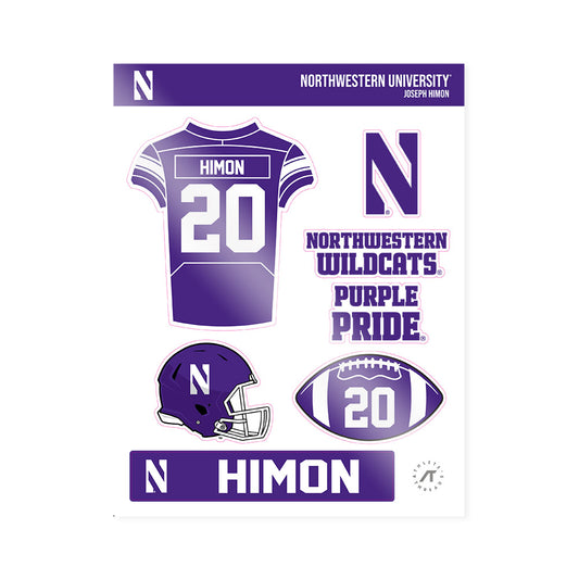 Northwestern - NCAA Football : Joseph Himon - Sticker Sheet-0