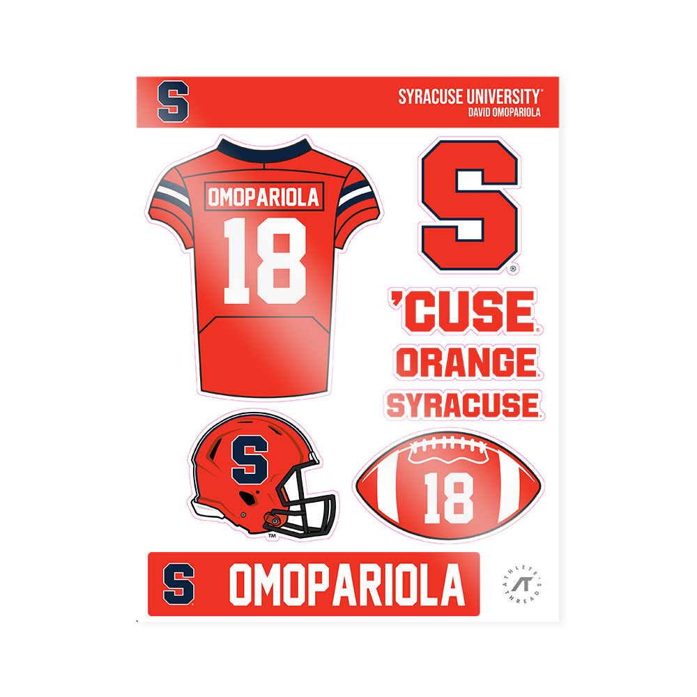 Syracuse - NCAA Football : David Omopariola - Sticker Sheet-0