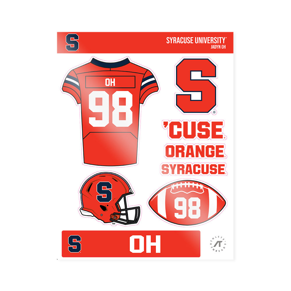 Syracuse - NCAA Football : Jadyn Oh - Sticker Sheet-0