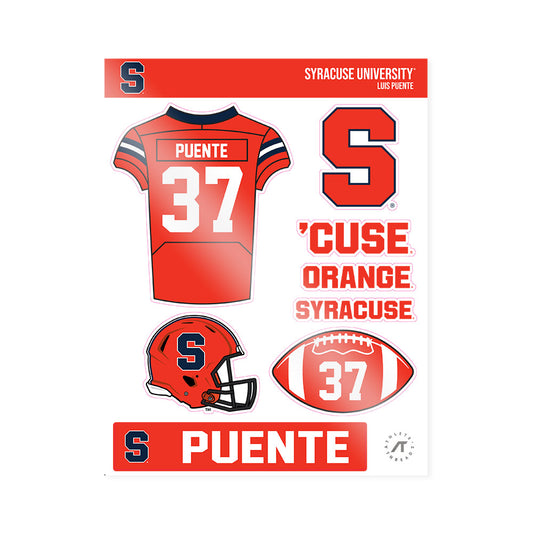 Syracuse - NCAA Football : Luis Puente - Sticker Sheet-0