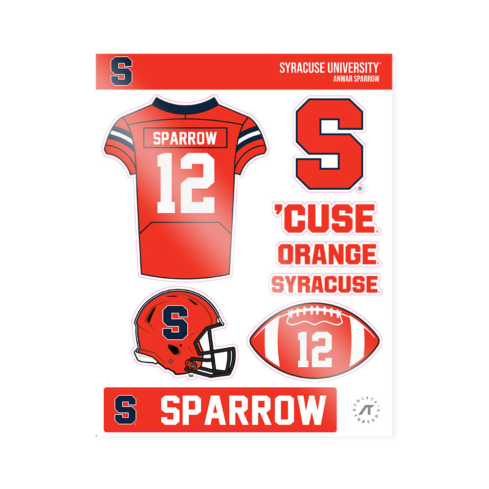 Syracuse - NCAA Football : Anwar Sparrow - Sticker Sheet-0
