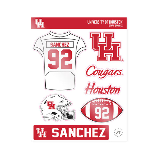 Houston - NCAA Football : Ethan Sanchez - Sticker Sheet-0