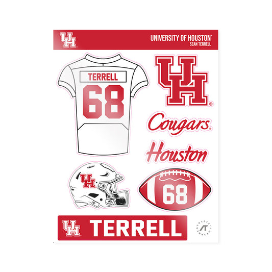 Houston - NCAA Football : Sean Terrell - Sticker Sheet-0