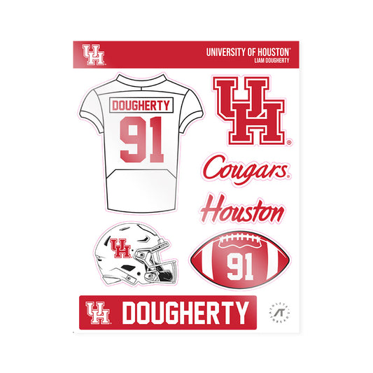 Houston - NCAA Football : Liam Dougherty - Sticker Sheet-0