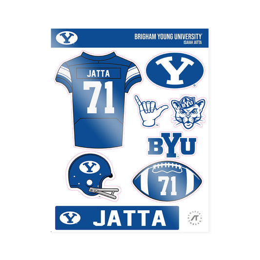BYU - NCAA Football : Isaiah Jatta - Sticker Sheet-0