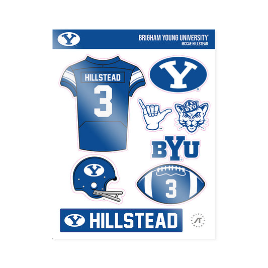 BYU - NCAA Football : McCae Hillstead - Sticker Sheet-0