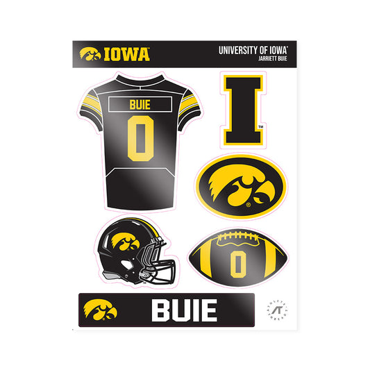 Iowa - NCAA Football : Jarriett Buie - Sticker Sheet-0