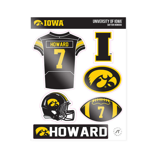Iowa - NCAA Football : Dayton Howard - Sticker Sheet-0