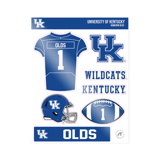 Kentucky - NCAA Football : Kameron Olds - Sticker Sheet-0