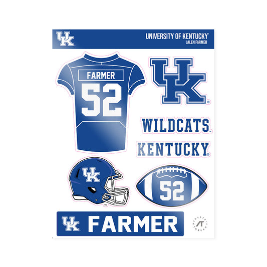 Kentucky - NCAA Football : Jalen Farmer - Sticker Sheet-0