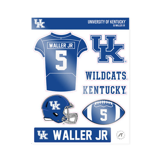 Kentucky - NCAA Football : DJ Waller JR - Sticker Sheet-0