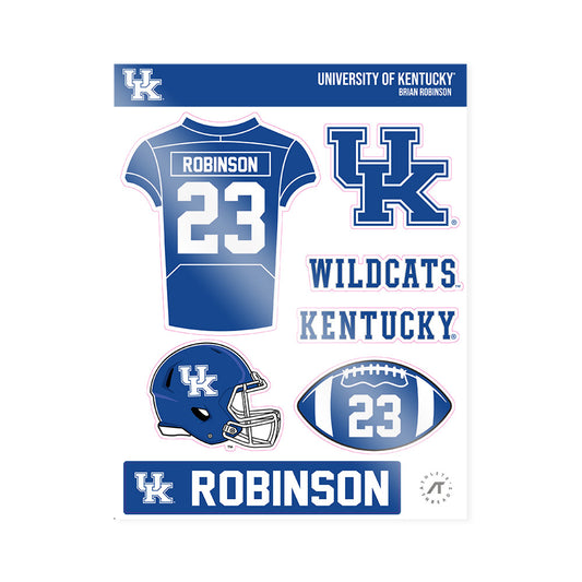 Kentucky - NCAA Football : Brian Robinson - Sticker Sheet-0